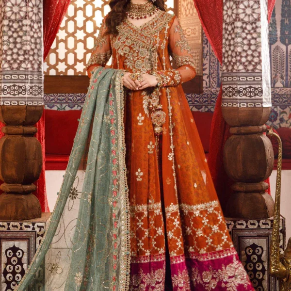 Latest Wedding Angrakha Style Dress for Bridle