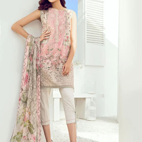 Digital Printed and Embroidered Women Dress | MM Noor