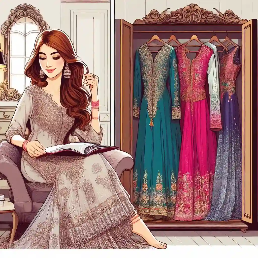The Epitome of Elegance in image there is Yung girls wearing Maxi in Pakistani style| MM Noor